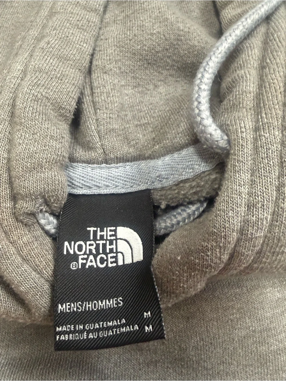 The North Face Gray Pullover Hoodie with Red Logo Patch